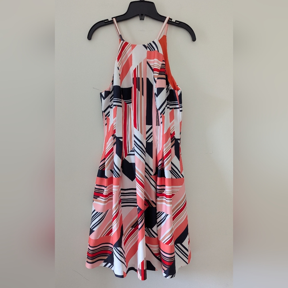 Vince Camuto Fit And Flare Halter Scuba Dress Size US 8